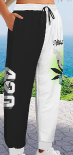 smoke weed eat cookies print Casual wear joggers